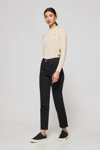 Jeanshose Telma schwarz mit Polo Club Details