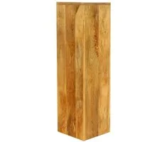 Oriental Galerie Blumenhocker Massive Holz Säule Viereckig Podest natur mittel 75cm (1 St)