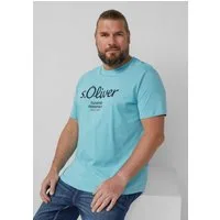 s.Oliver Kurzarmshirt T-Shirt Baumwoll-T-Shirt mit Logo-Print