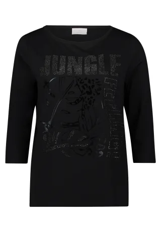 betty barclay - so cosy - - Casual-Shirt schwarz - Gr. - 38