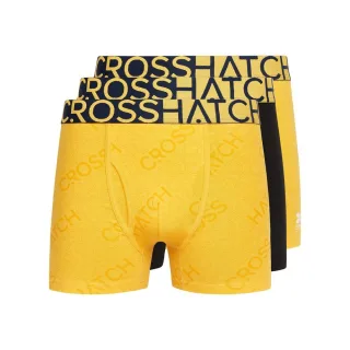 Crosshatch - "Typan" Boxershorts für Herren (3er-Pack) (Gelb)