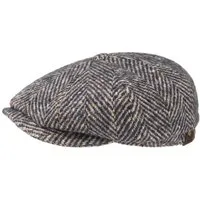 Stetson Flat Cap (1-St) Wollcap mit Schirm, Made in the EU