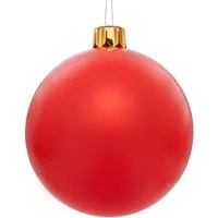 Spetebo Christbaumschmuck Riesen Weihnachtskugel aufblasbar 45 cm Outdoor (1-tlg), inklusive Erdspieß, Saugnapf und Karabinerhaken