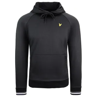 Lyle & Scott Tipped Tricot Herren Hoodie schwarz