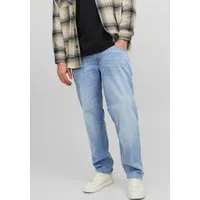 Jack & Jones PlusSize Tapered-fit-Jeans JJIMIKE mit Abriebeffekten und funktionalen Taschen mit Used-Optik