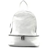 FLORENCE Cityrucksack Florence Damen Rucksack Echtleder (Cityrucksack), Damen Tasche Echtleder weiß, Made-In Italy