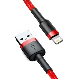 Baseus 2.4A USB-A to iP Cable Fast Charging Data Transmission Nylon Braided Core Line 0.5M/1M/2M/3M Long for iPhone 14 1