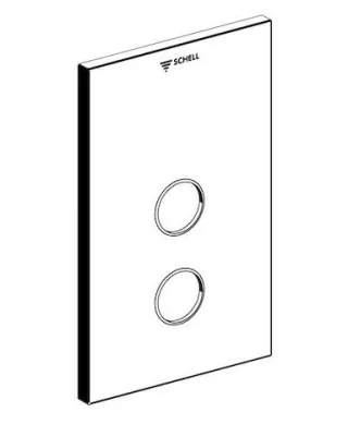 Schell Frontplatte LINUS D-SC-T für Unterputz-Dusche, 273x173, edelstahl, 252332899 252332899