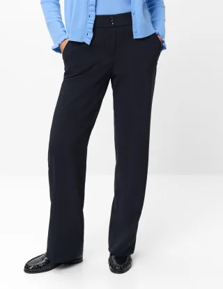 Brax Damen Palazzohose Style MAINE NAVY, dunkelblau, Gr. 46L