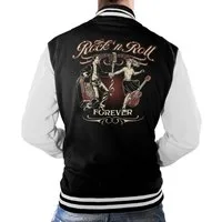 GASOLINE BANDIT® Collegejacke für Rockabilly Rock'n Roll Fans: Forever