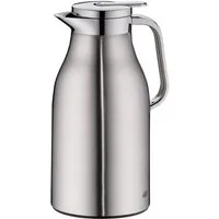 Alfi Isolierkanne SKYLINE, mit Hartglaseinsatz und ergonomischem Griff, 1,5 l, (1-St), 12h heiß & 24h kalt, Drehverschluss mit bequemem Druckknopf