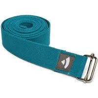 bodhi Yogamatte Yogagurt mit Schiebeschnalle ASANA BELT 2,5m, Metall petrol