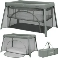 lionelo Baby-Reisebett MILA, 2in1/4-cm-Matratze/2 Höhen/360°-Netz/Tasche