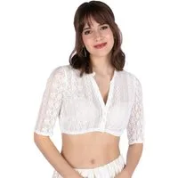 MarJo Dirndlbluse Dirndlbluse - GINGER-LINDA - offweiß