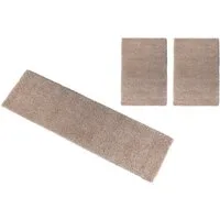 OTTO home Bettumrandung Viva, Höhe 45 mm, (3-tlg), Bettvorleger, Läufer-Set, Uni-Farben, einfarbig, besonders kuschelig