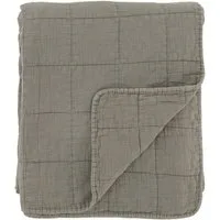 Chic Antique Tagesdecke Chic Antique - Decke Quilt Kuscheldecke 180x130cm Eukalyptus Grau