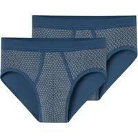 Schiesser Slip Herren-Slip 2er-Pack Feinripp gemustert
