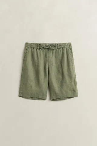 GANT - Leinen Shorts dry herb green - Gr. - XL