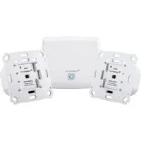 Starterset Rolladenaktor Access Point (HMIP-HAP), 2x Rollladenaktor für Markenschalter (HmIP-BROLL)