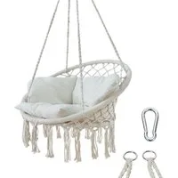 yourGEAR Hängestuhl Boracay Sand Hängesessel Sitz-Polster 240kg Hängeschaukel