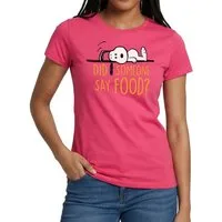 Spreadshirt T-Shirt Peanuts Snoopy Ich Hab Hunger Lustiger Spruch Frauen T-Shirt (1-tlg)