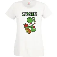Youth Designz Print-Shirt Yoshi Damen T-Shirt Fun Print für Frauen mit modischem Gaming Aufdruck