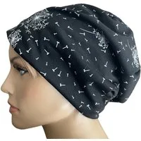 Taschen4life Beanie Slouch Longbeanie Mütze leichte Damen Beanie, Motiv Pusteblume, Sommermütze