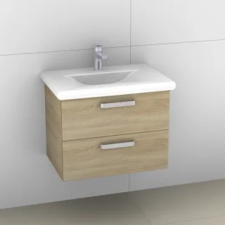 Artiqua 415 Waschtischunterschrank für Living Style 814435 Castello Eiche quer NB, 415-WU2L-L16-7134 415-WU2L-L16-7134-426