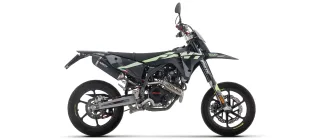 Sport Auspuff Arrow ICON BLACK Fantic Motor XEF / XMF 125 Enduro / Motard Bj.2025-2026 EURO5+/ABE