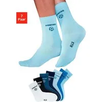 H.I.S Socken Fußballsocken, Lustige bunte Socken (Packung, 7-Paar, Gr. 23-26 bis 39-42) für Kinder mit Fußballmotiv