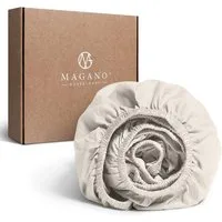 MAGANO Spannbettlaken Premium Bettlaken, Gummizug: rundum, Ultra weich, Knitterarm, Hypoallergen