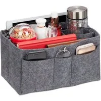 relaxdays Handtasche Taschenorganizer Handtasche Filz, S