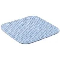 Gözze Badematte Berlin, Höhe 7 mm, rutschhemmend beschichtet, fußbodenheizungsgeeignet, Polyester, rechteckig, Badteppich, Uni Farben, Cord Optik, waschbar