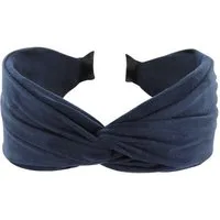 axy Haarreif Breiter Haarreif mit raffiniertem Knoten aus leichtem Flanellstoff, Damen Breiter Haarreif (Leder Optik) Haarband Haarreifen