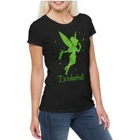 Urban Backwoods Print-Shirt Drinkerbell Damen T-Shirt Karneval Alkohol Kostüm Hangover Drunk Beer (1-tlg) Fasching Fassenacht Costume Alcohol