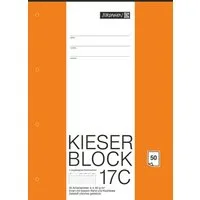 BRUNNEN Collegeblock BRUNNEN Kieser-Block A4 Lin. 17C – 50 Blatt, 4-fach gelocht