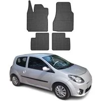 OMAC Auto-Fußmatten für Renault Twingo 2007-2014 Gummimatten Schwarz 4 tlg (4 St), für Renault Twingo 2007-2014 Renault Twingo 2007-2014, Antirutsch,Wasserfest,Einfache Installation