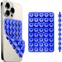 HS.SUPPLY Handy-Halterung Doppelseitiger Silikon-Handyhalter mit Saugnäpfen für iPhone & Android