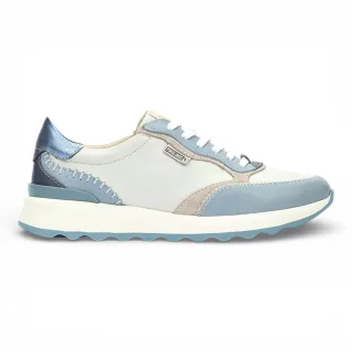 Pikolinos Damen-Sneaker aus Leder mit Schnürung, Denimblau - Arrecife