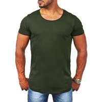 Young & Rich T-Shirt Herren Uni Basic rundhals Ausschnitt vintage Look Unterziehshirt 1702 Rundhalsauschnitt unifarben kurzarm slim fit