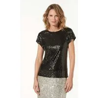 cable & gauge T-Shirt Elegantes Shirt mit Pailletten