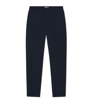 les deux - Stoffhose mit Tunnelzug blau - Gr. - 32