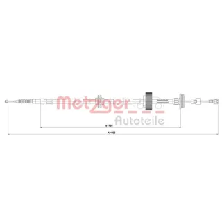 Metzger Handbremsseil hinten rechts BMW X5 E70 F15 F85 X6 E71 E72 F16 F86