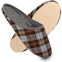 filsko Abisko kariert Damen Herren Kinder Hausschuh Filzpantoffeln, Leichtgewicht, Gästehausschuhe, Slip-On, Gummisohle
