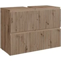 Vicco Waschbeckenunterschrank Takumi, Artisan, 80 x 58 cm mit 2 Schubladen (1-St)