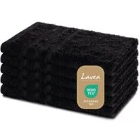 Lavea Gästehandtuch 5er Set Gästehandtücher, Elena Frottee, 30x50 cm Gästetuch, 100% Baumwolle (5er Set), 500 g/m² Frottier, weich & saugstark, pflegeleicht
