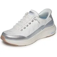 Skechers Contour Foam - Metallic Dream Slip-On Sneaker Schlupfschuh, Halbschuh, Freizeitsneaker mit Metallic-Besatz