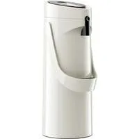 PONZA Pump-Isolierkanne 1,9 Liter weiß (glänzend), Comfort Press