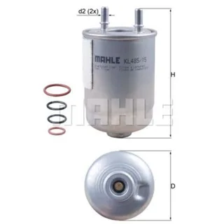 Mahle Kraftstofffilter Renault Megane 3