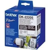 Endlos-Etikett (Papier) DK-22205, Schriftband weiß